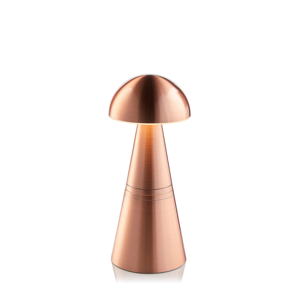 Charm Dome Cordless Table Lamp, Copper Rechargeable Battery Powered Table Lamps Insight Cordless Lighting