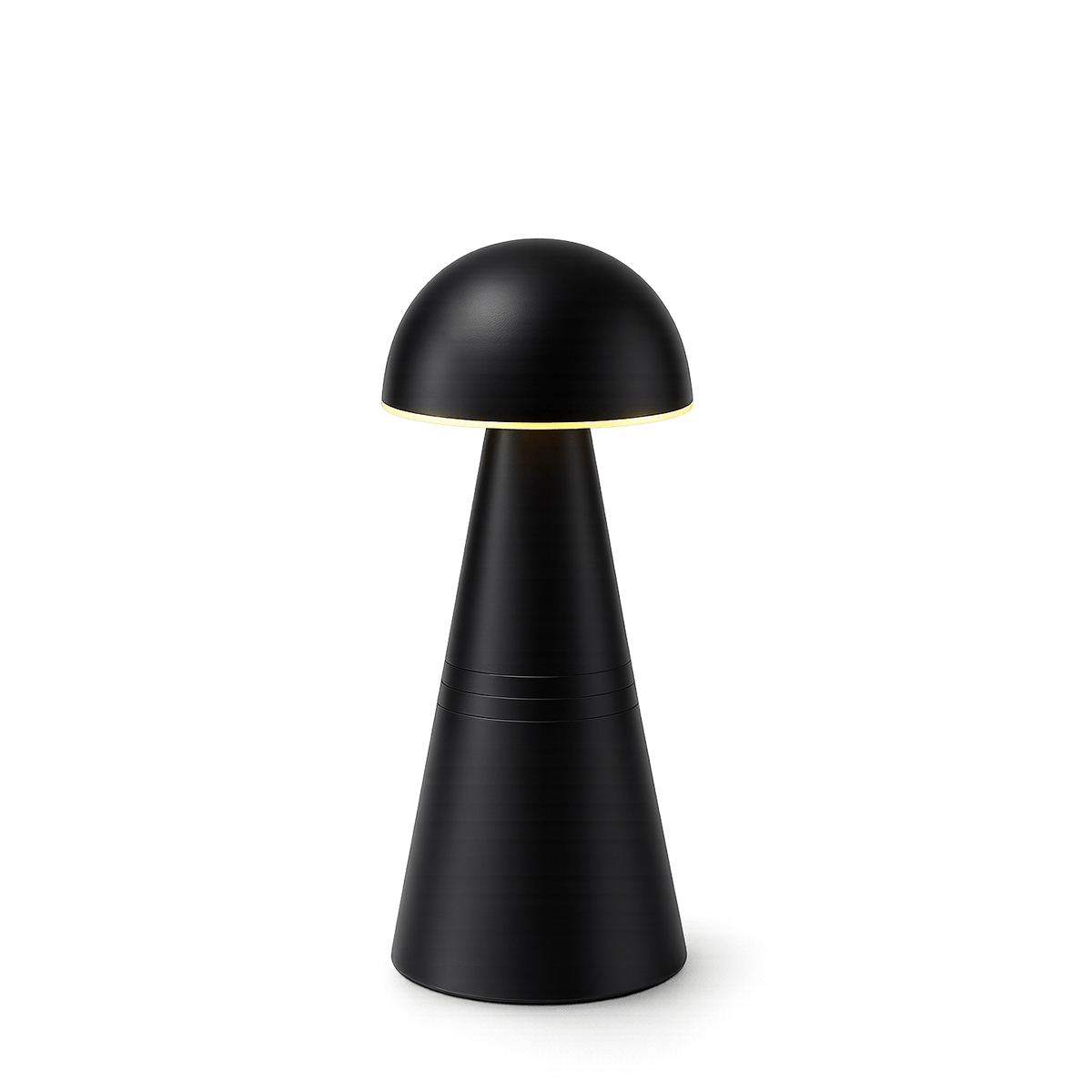 Charm Dome Rechargeable Cordless Table Lamp, Black
