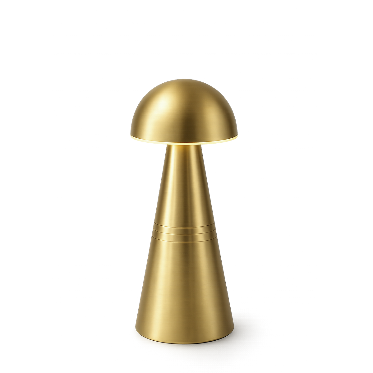 Charm Dome Rechargeable Cordless Table Lamp, Brass