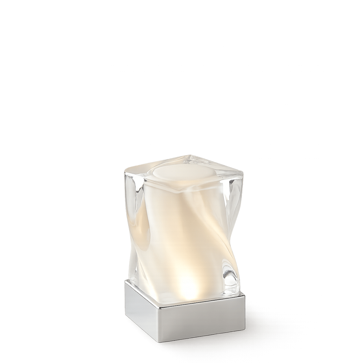 Curve Rechargeable Cordless Table Lamp, Glass