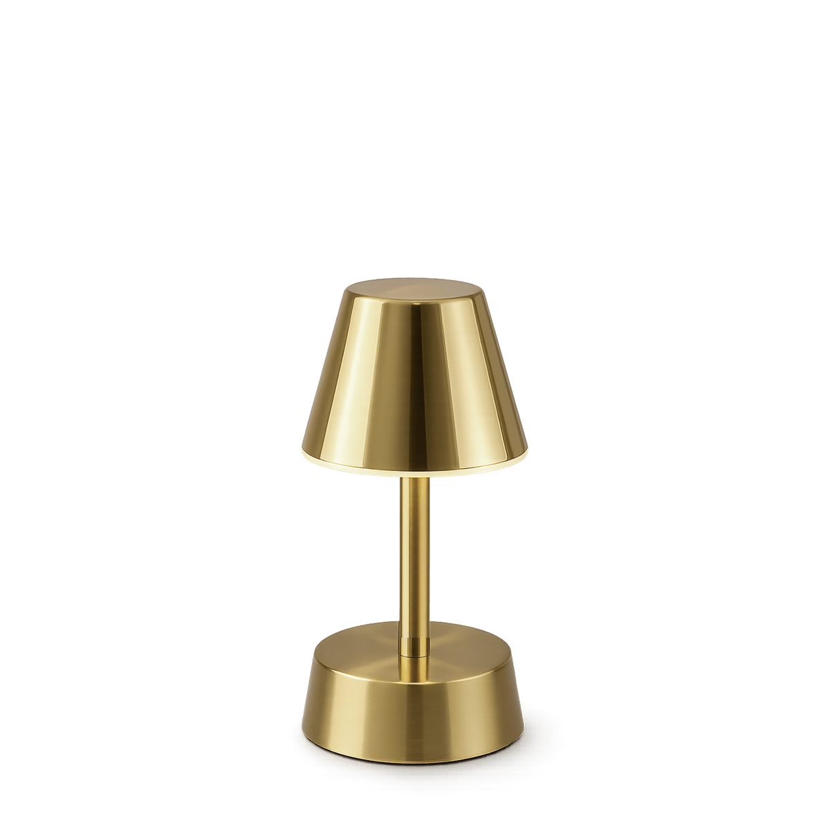 Gold rechargeable table lamp