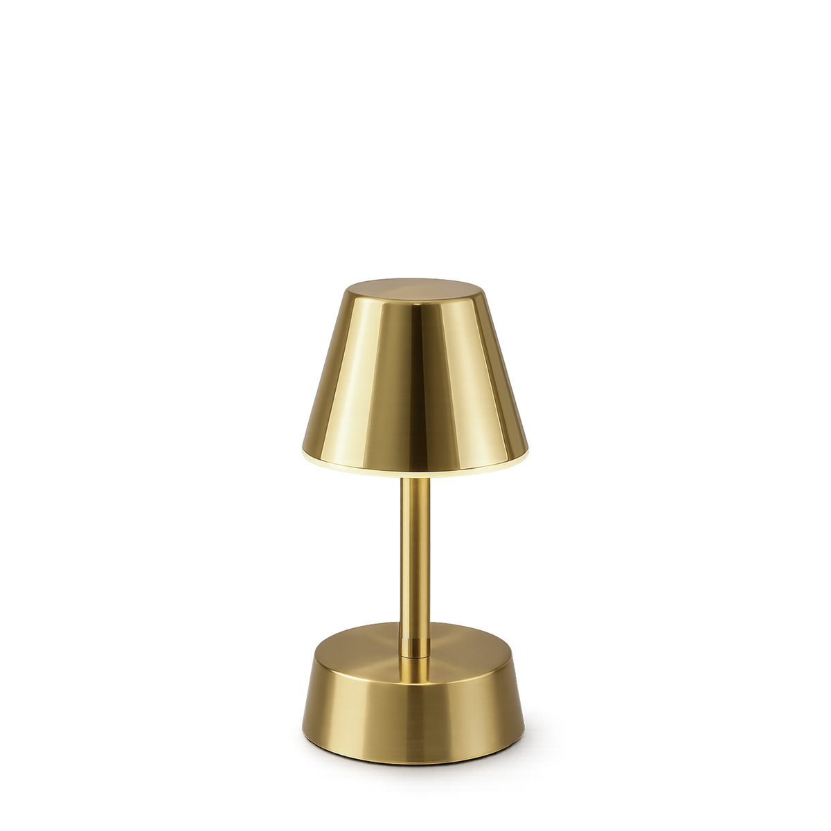 Sofia Empire Mini Rechargeable Cordless Table Lamp, Brass