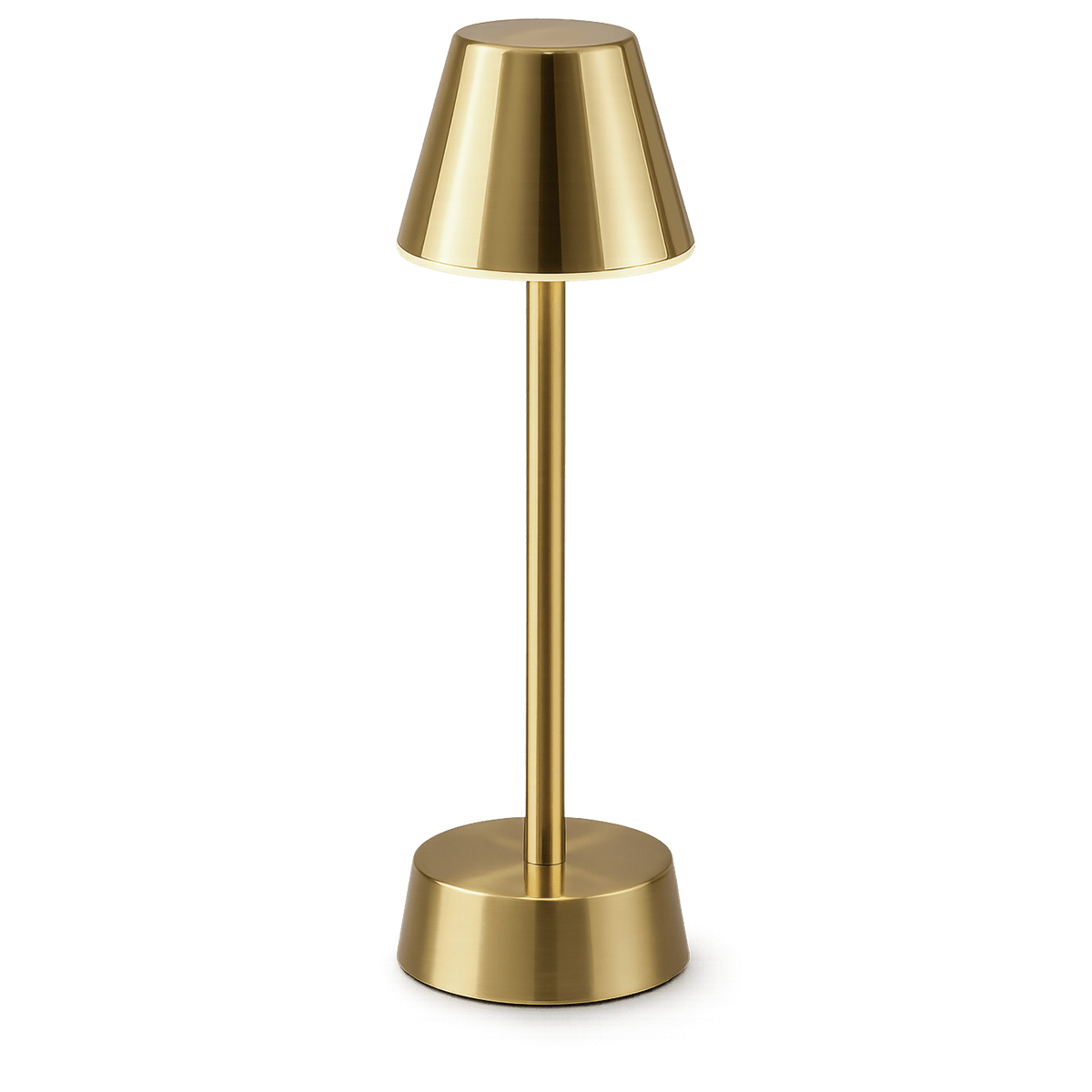 Brass rechargeable table lamp
