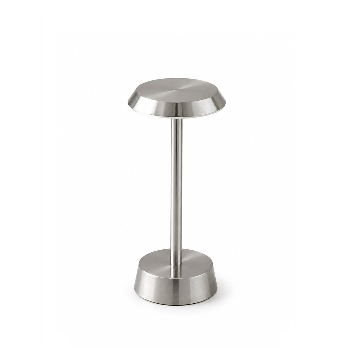 Sofia Flat Rechargeable Cordless Table Lamp, Nickel