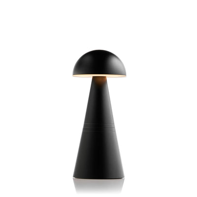 Charm Dome Rechargeable Cordless Table Lamp, Black Insight Cordless Lighting