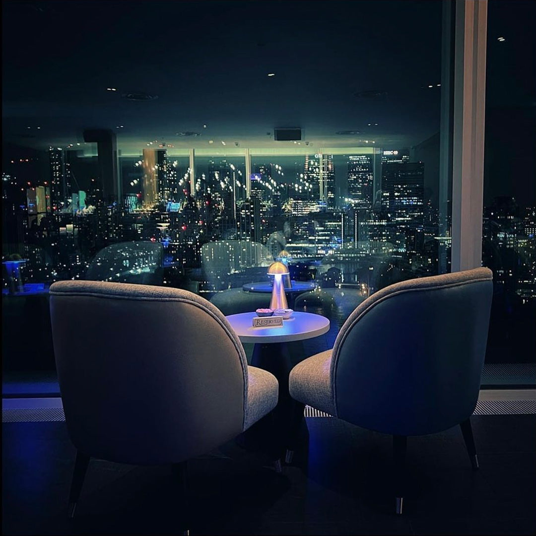 Charm Dome Cordless Table Lamp, Black | Rechargeable Cordless Table Lamps | Insight Cordless Lighting