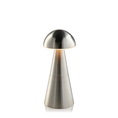 Charm Dome Cordless Table Lamp, Nickel | Rechargeable Cordless Table Lamps | Insight Cordless Lighting