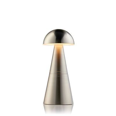 Charm Dome Cordless Table Lamp, Nickel | Rechargeable Cordless Table Lamps | Insight Cordless Lighting