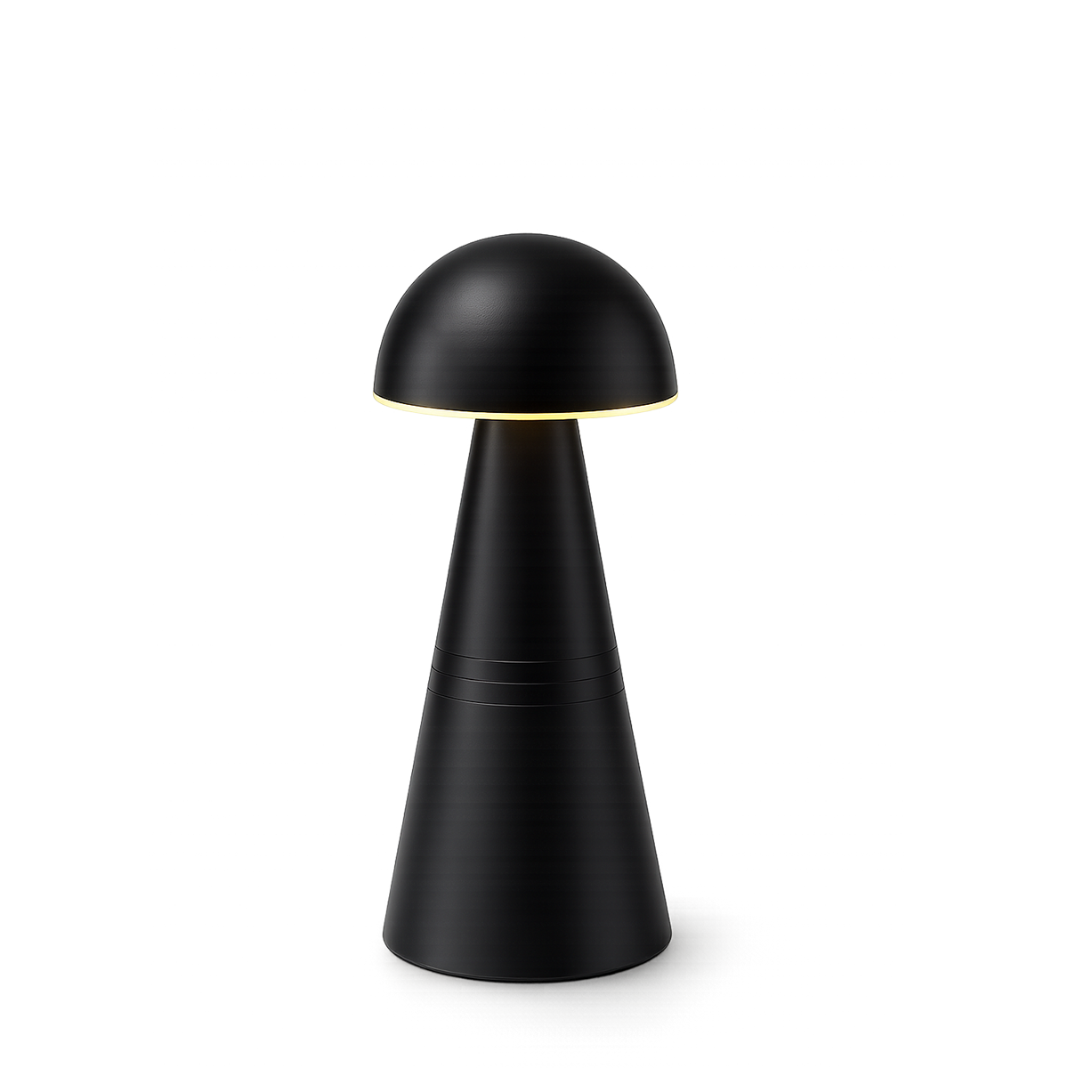 Charm Dome Rechargeable Cordless Table Lamp, Black