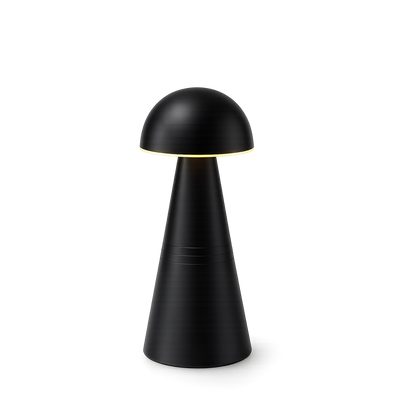 Charm Dome Kabellose Tischlampe, Schwarz
