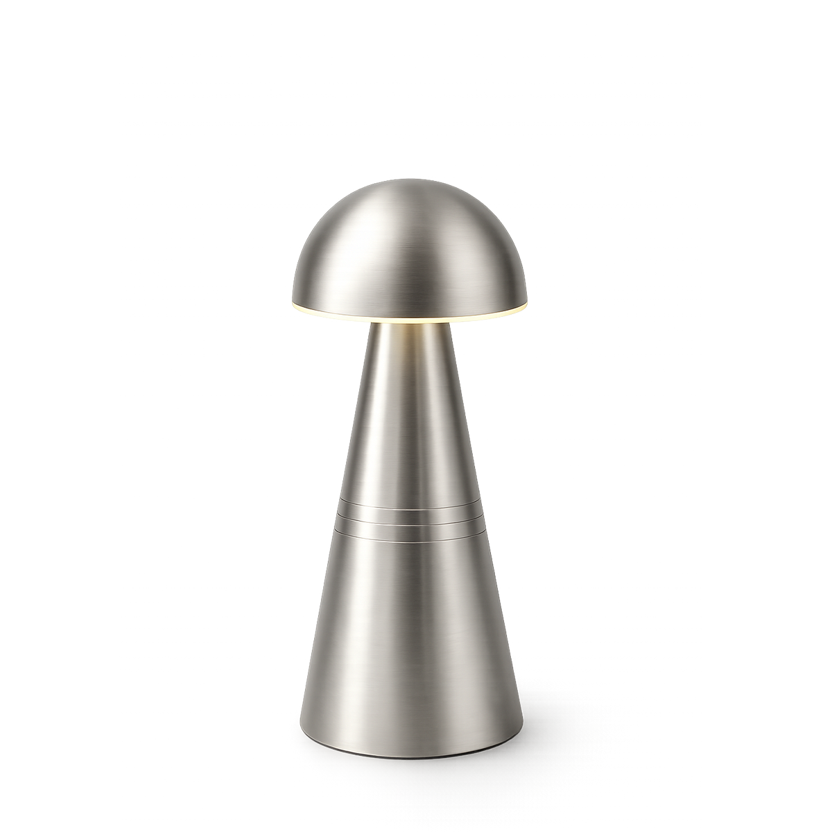 Charm Dome Rechargeable Cordless Table Lamp, Nickel