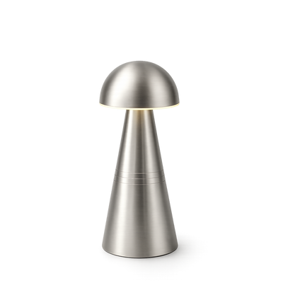 Charm Dome Kabellose Tischlampe, Nickel