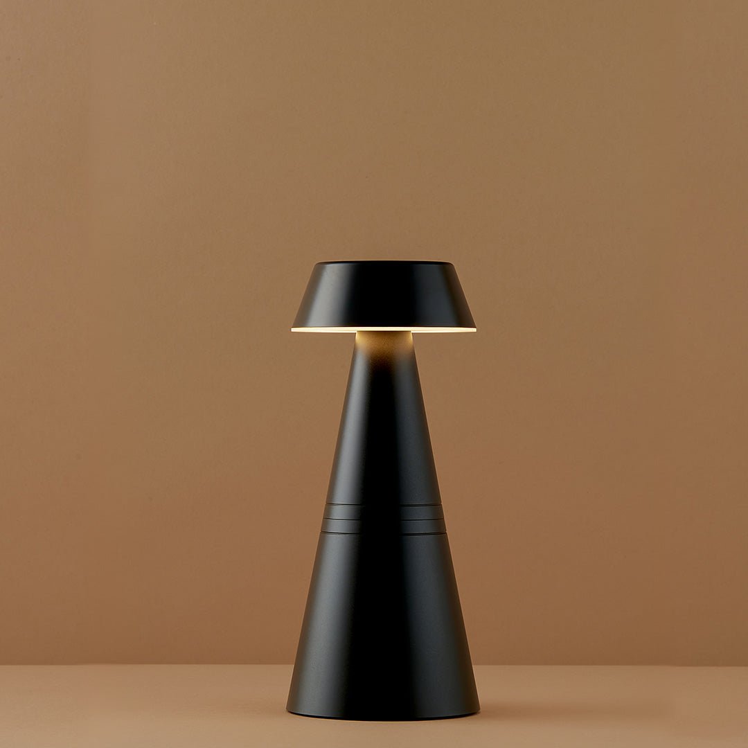 Charm Empire Cordless Table Lamp, Black | Rechargeable Cordless Table Lamps | Insight Cordless Lighting
