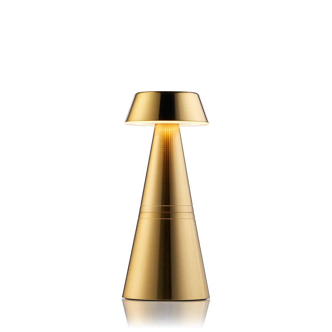 Charm Empire Cordless Table Lamp, Brass | Rechargeable Cordless Table Lamps | Insight Cordless Lighting