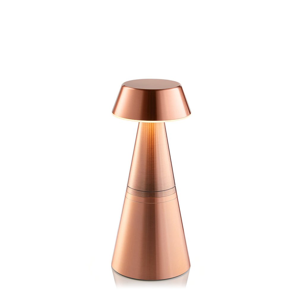 Charm Empire Cordless Table Lamp, Copper Rechargeable Battery Powered Table Lamps Insight Cordless Lighting