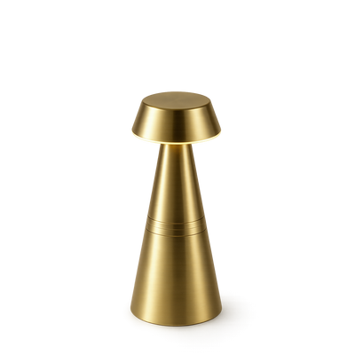 Charm Empire Kabellose Tischlampe, Messing