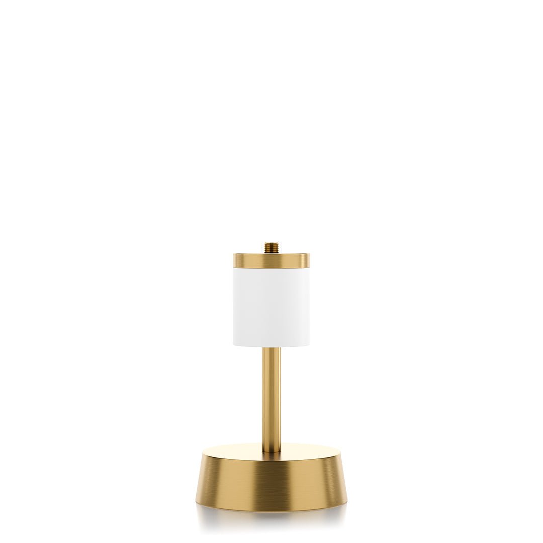Cleo Rechargeable Cordless Table Lamp, Brass - Rechargeable lamp base only - Insight Cordless Lighting