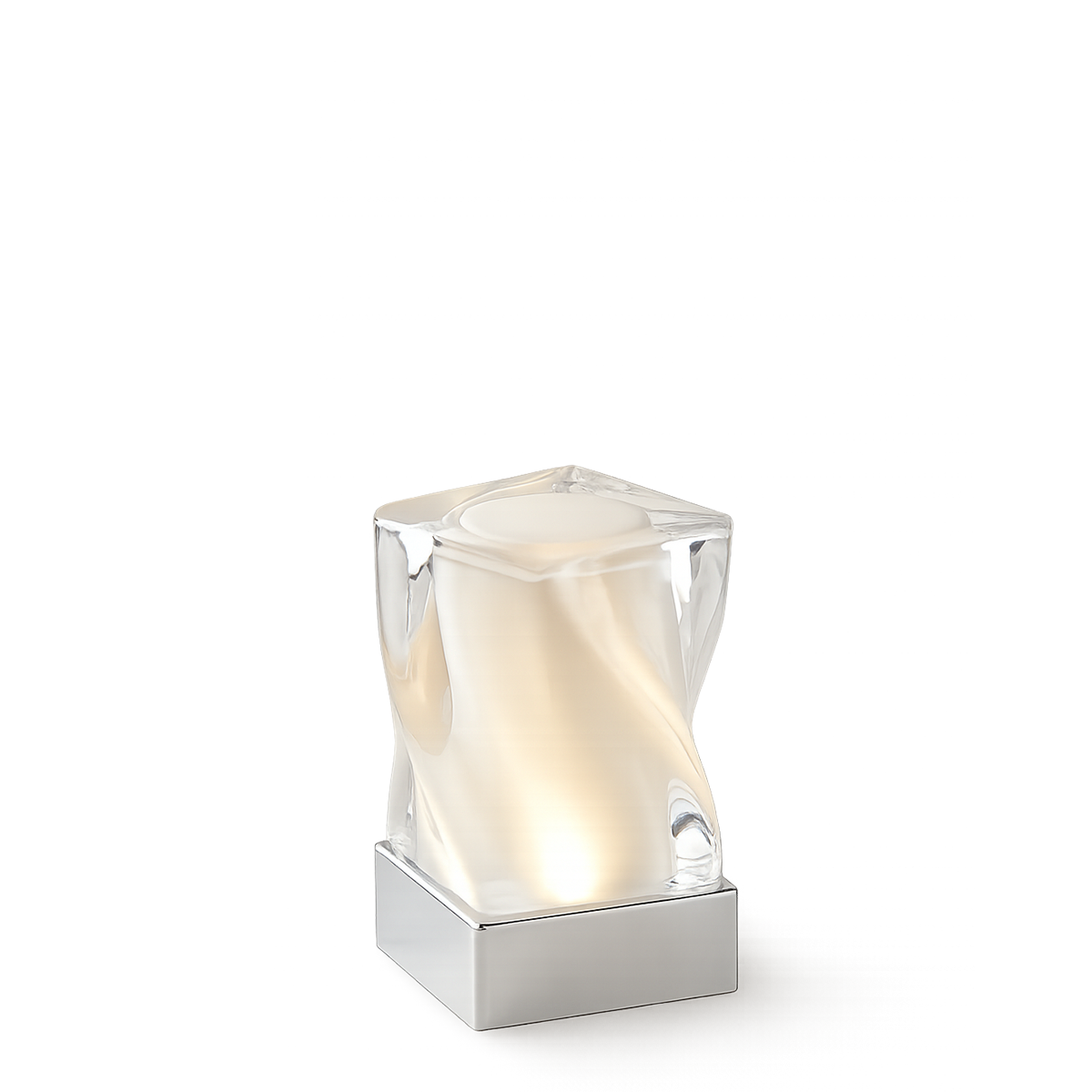 Curve Rechargeable Cordless Table Lamp, Glass