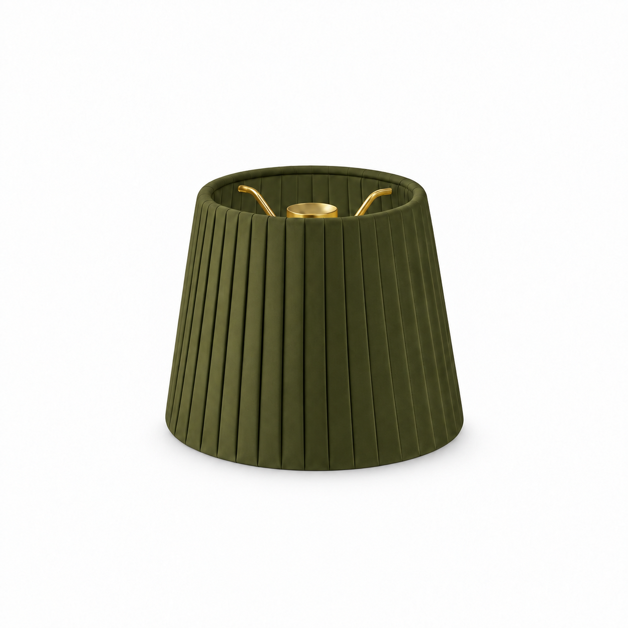 Shade Silk Pleated - Green 12cm [D]