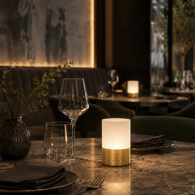 Halo Rechargeable Cordless Table Lamp – Brass