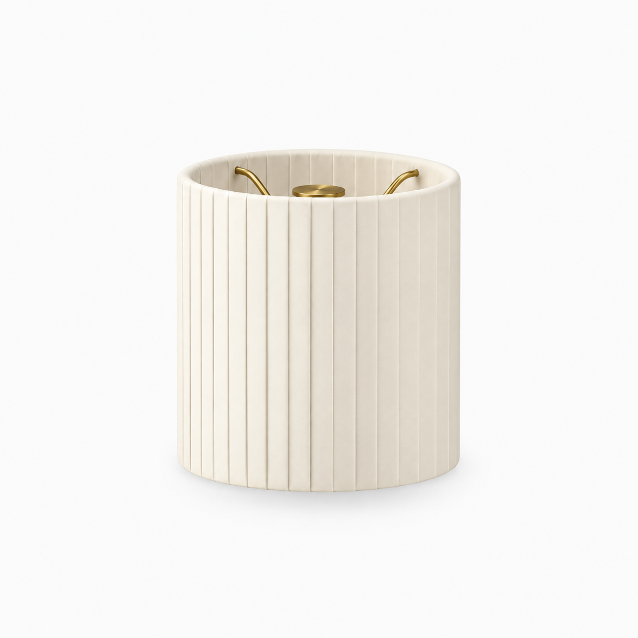 Shade Silk Pleated - Ivory 11cm [A]