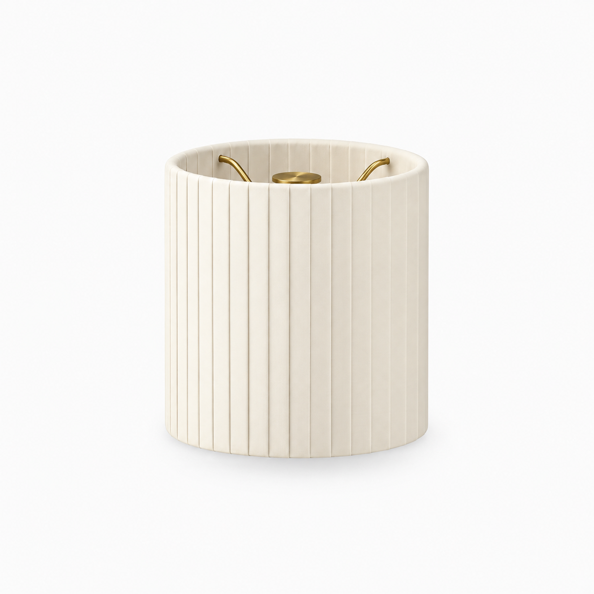 Shade Silk Pleated - Ivory 11cm [A]