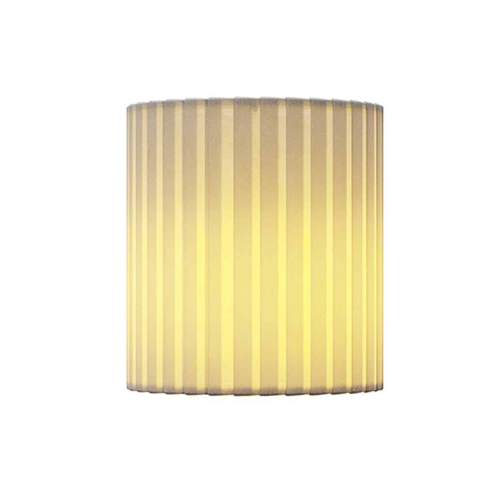 Shade Silk Pleated, Ivory 11cm [A] Rechargeable Battery Powered Table Lamps Insight Cordless Lighting