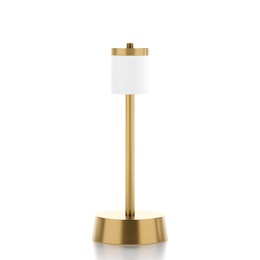 Liberty Rechargeable Cordless Table Lamp, Brass - Rechargeable lamp base only - Insight Cordless Lighting