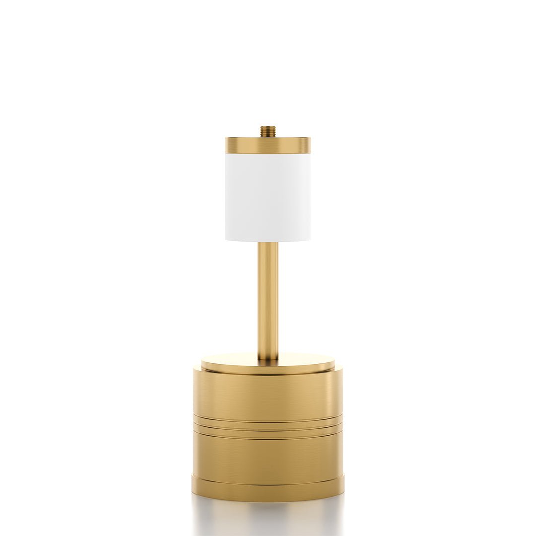 Luxe Rechargeable Cordless Table Lamp, Brass - Rechargeable lamp base only - Insight Cordless Lighting