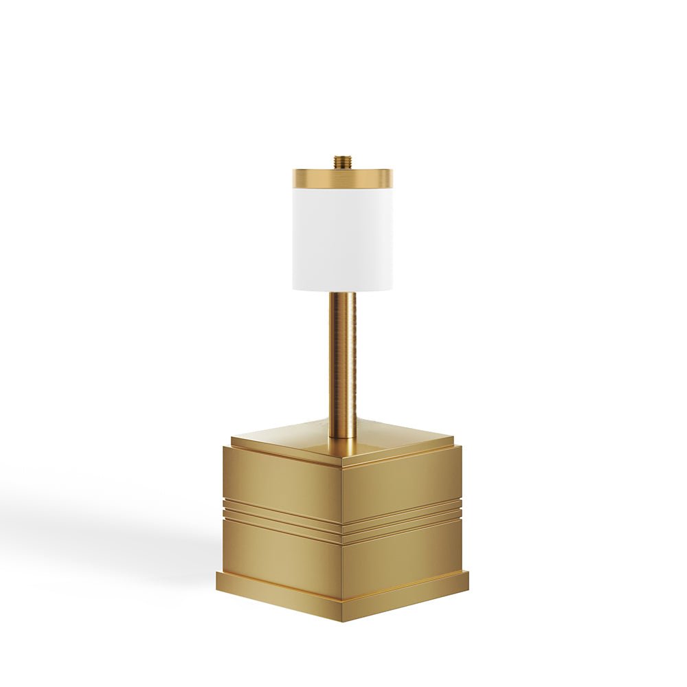Regency Rechargeable Cordless Table Lamp, Brass - Rechargeable lamp base only  - Insight Cordless Lighting