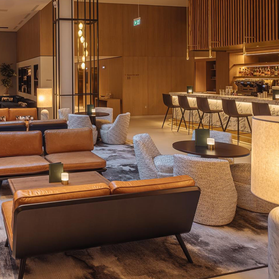 Round Cordless Table Lamp, Brass | Rechargeable Cordless Table Lamps | Insight Cordless Lighting