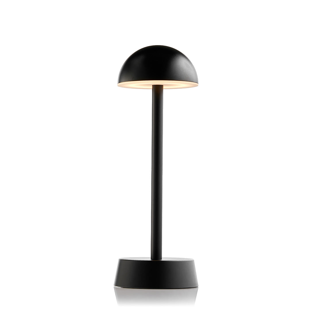 Sofia Dome Cordless Table Lamp, Black | Rechargeable Cordless Table Lamps | Insight Cordless Lighting