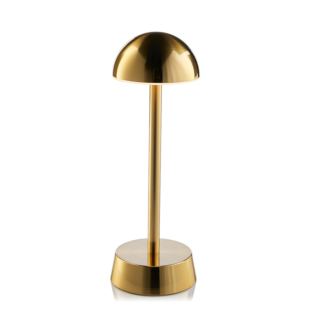 Sofia Dome Cordless Table Lamp, Brass