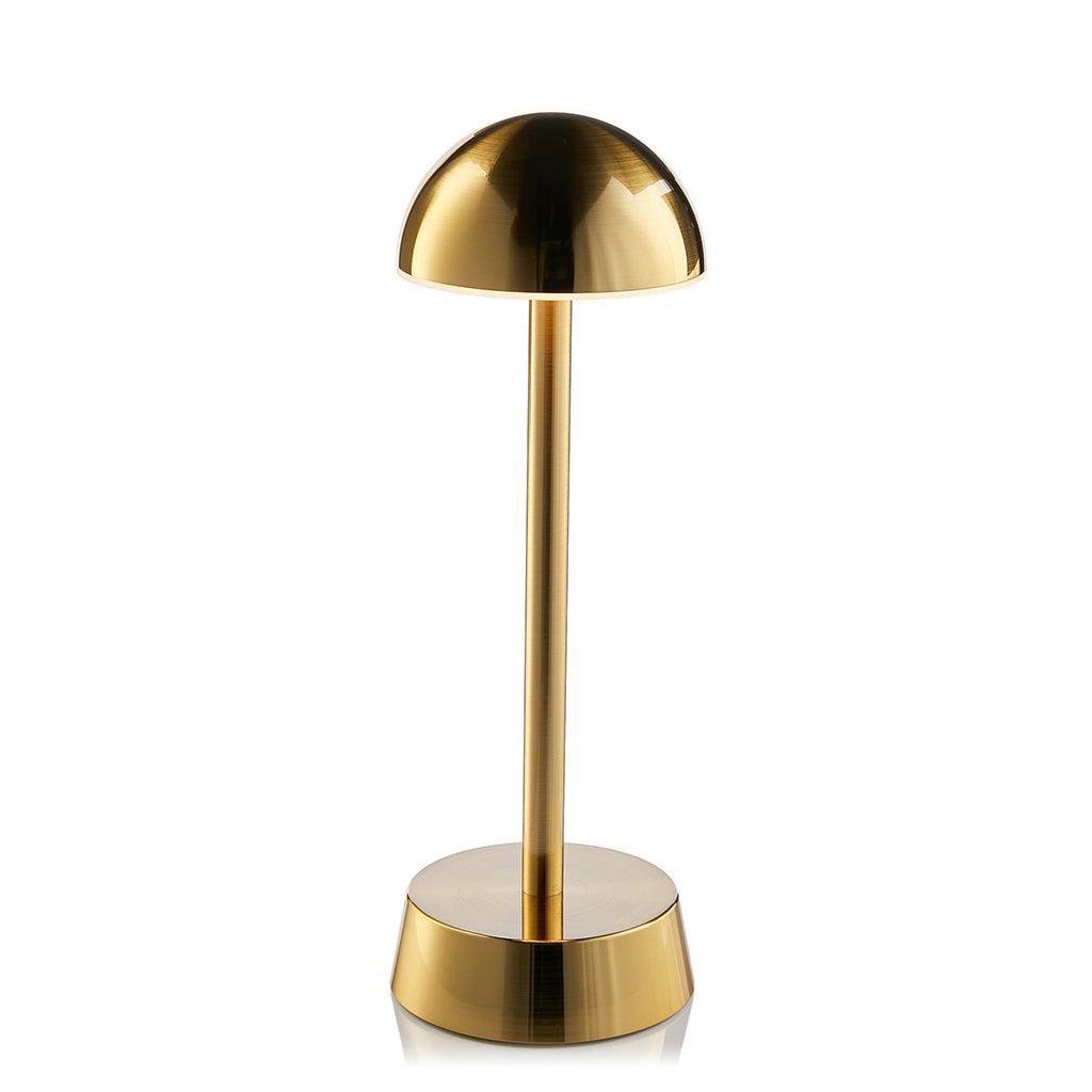 Sofia Dome Cordless Table Lamp, Brass Rechargeable Battery Powered Table Lamps Insight Cordless Lighting