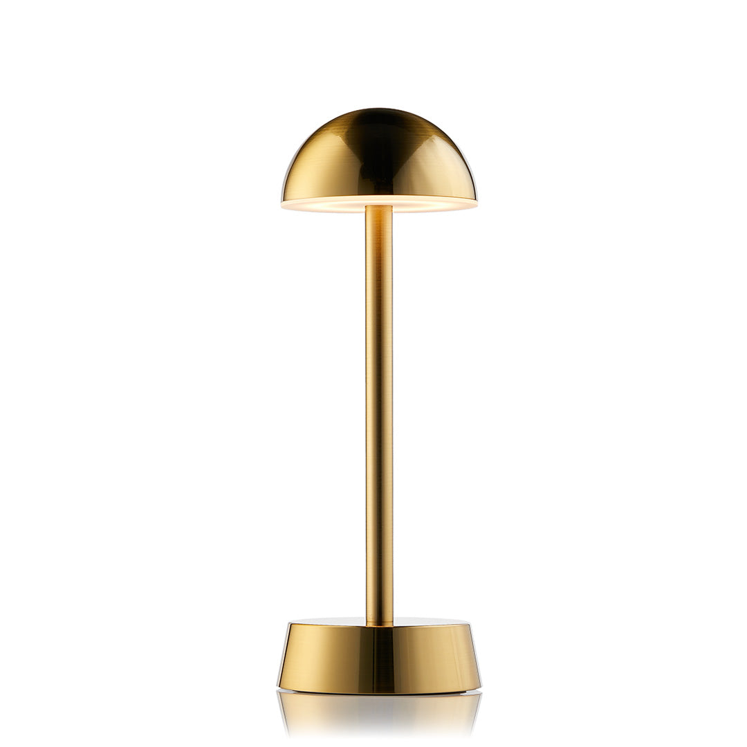 Sofia Dome Cordless Table Lamp, Brass | Rechargeable Cordless Table Lamps | Insight Cordless Lighting