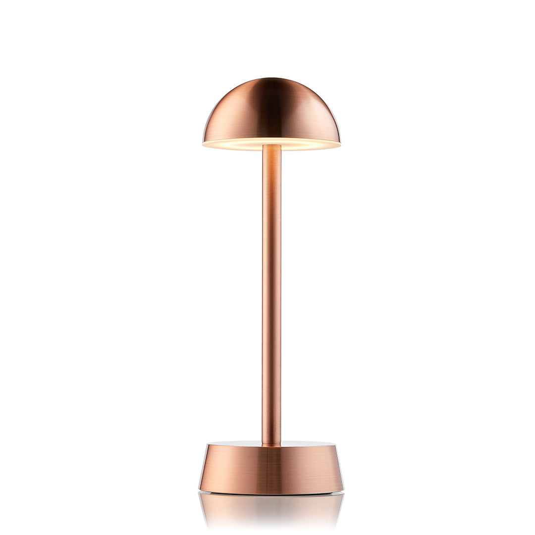 Sofia Dome Cordless Table Lamp, Copper | Rechargeable Cordless Table Lamps | Insight Cordless Lighting