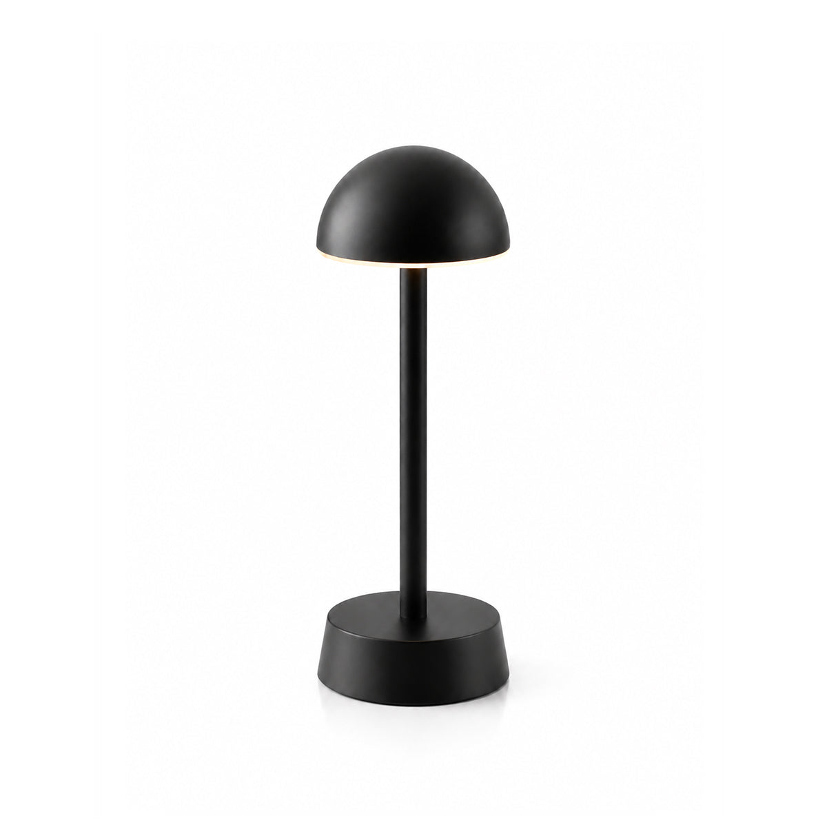 Sofia Dome Rechargeable Cordless Table Lamp, Black