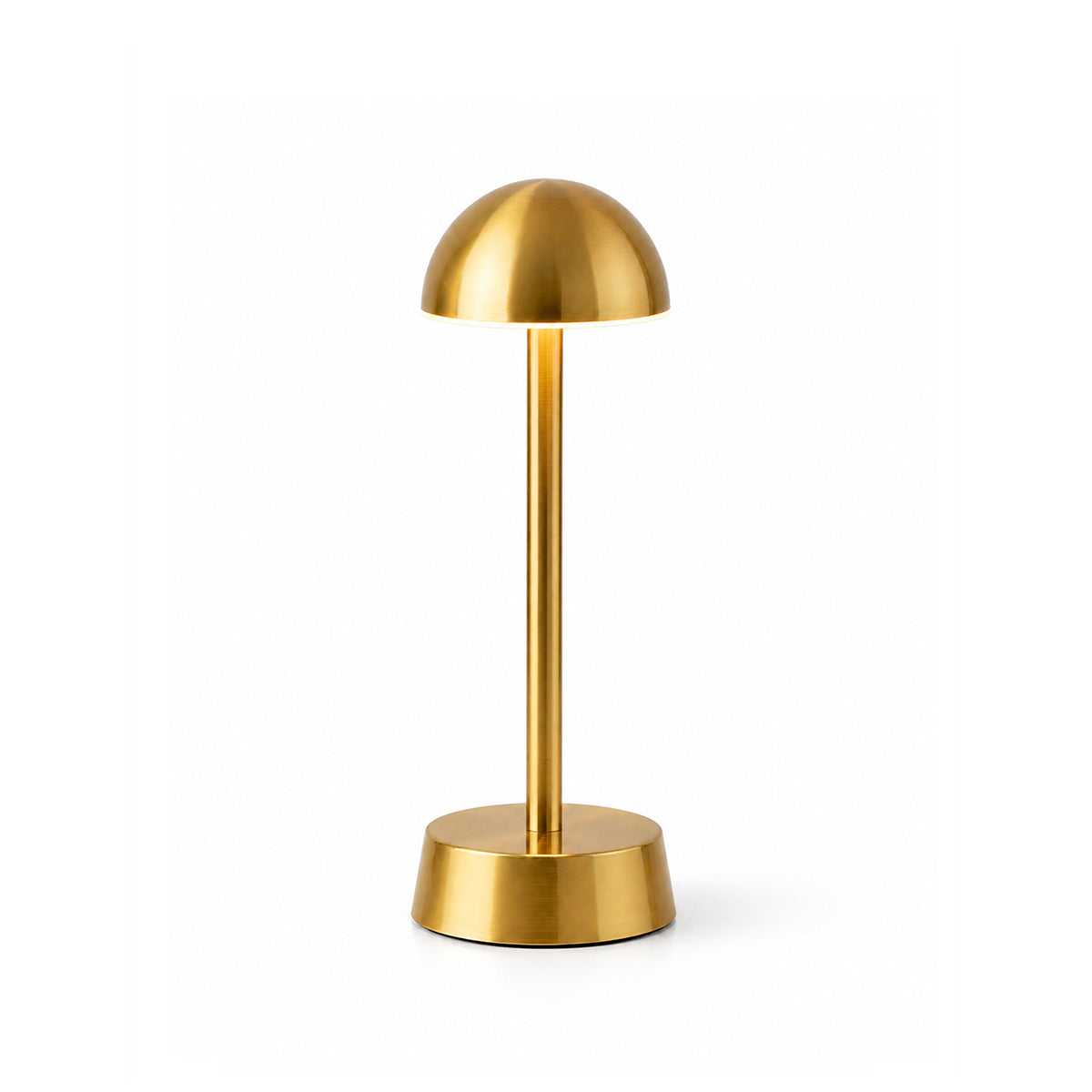 Sofia Dome Rechargeable Cordless Table Lamp, Brass