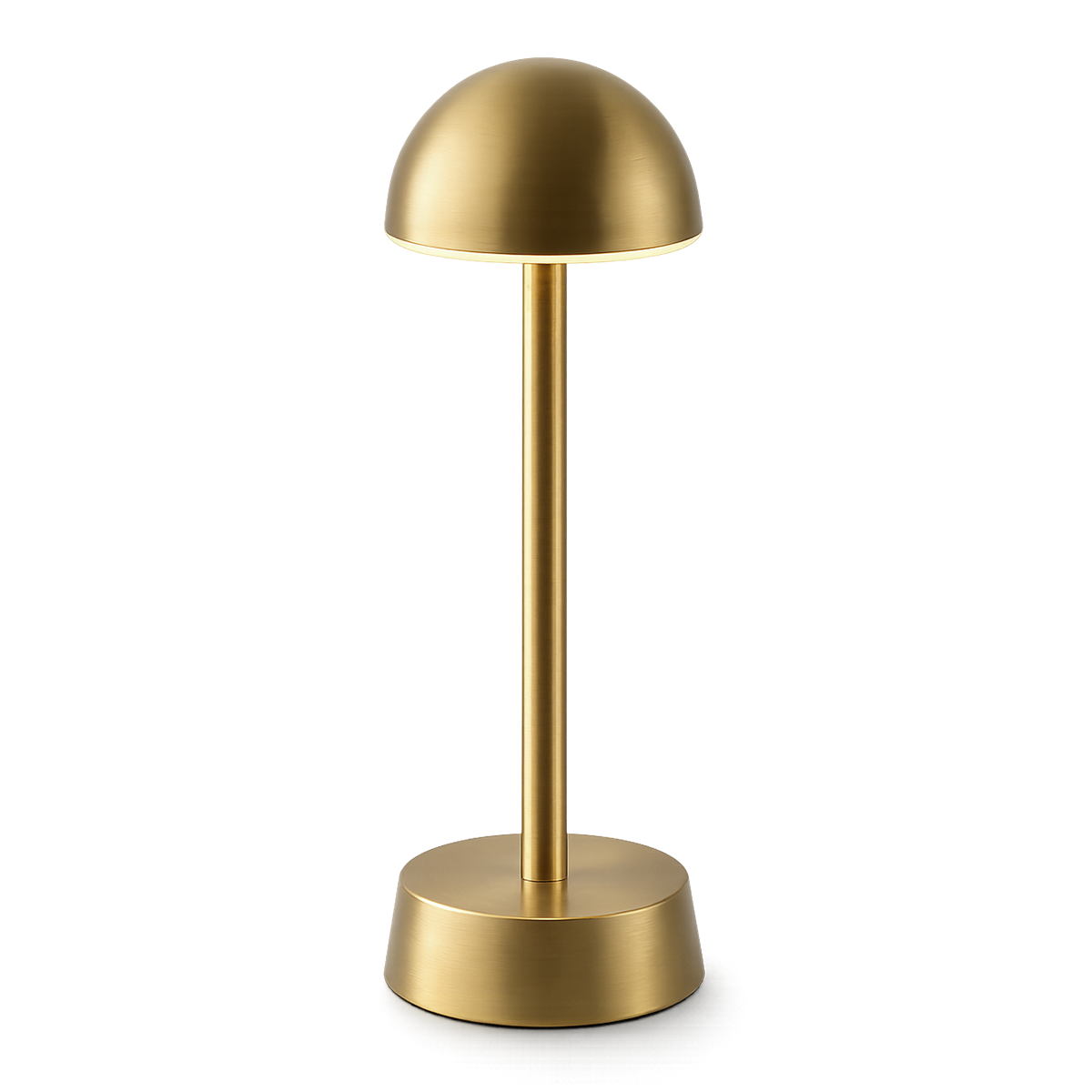 Sofia Dome Rechargeable Cordless Table Lamp, Brass