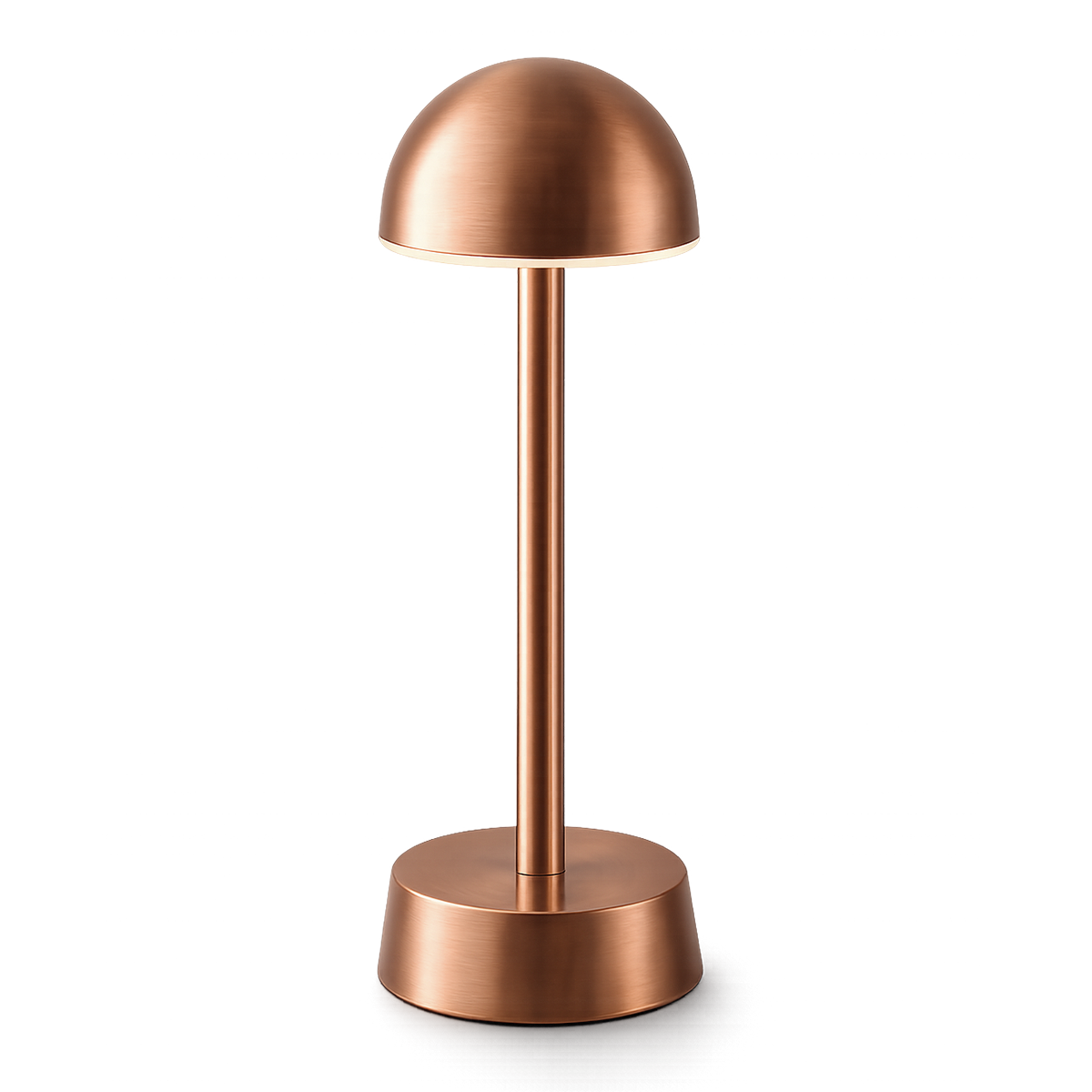Sofia Dome Rechargeable Cordless Table Lamp, Copper