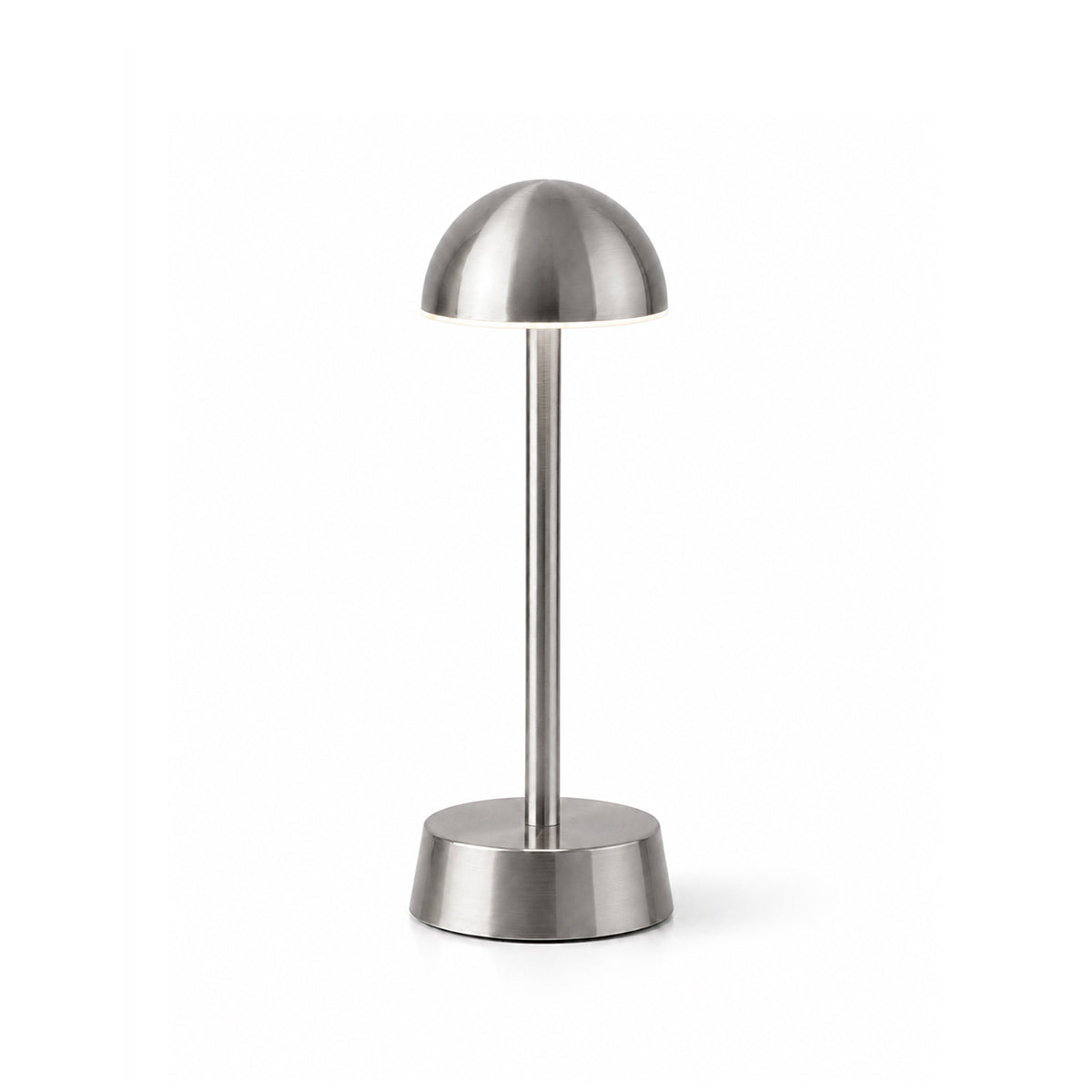 Sofia Dome Rechargeable Cordless Table Lamp, Nickel