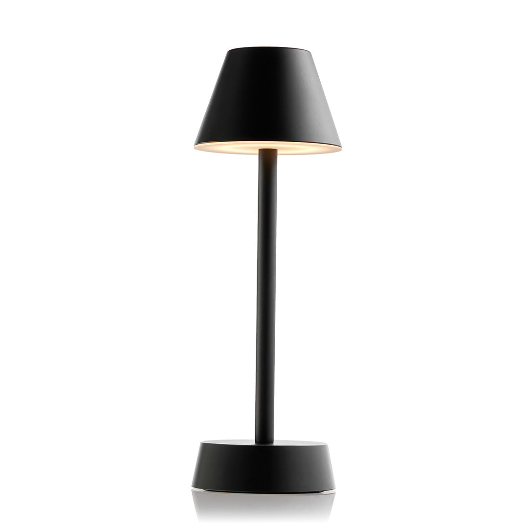 Sofia Empire Cordless Table Lamp, Black | Rechargeable Cordless Table Lamps | Insight Cordless Lighting