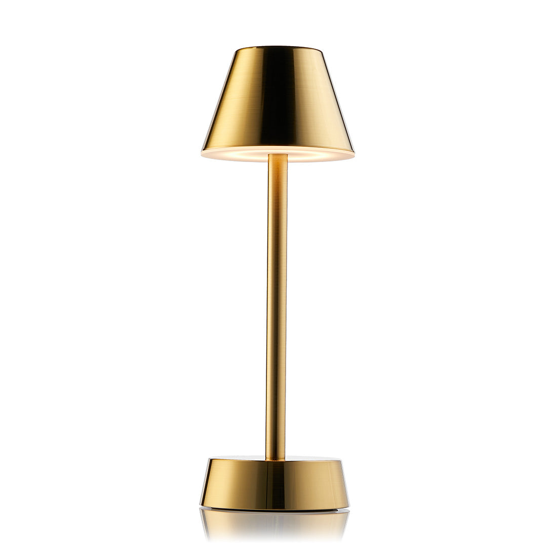 Sofia Empire Cordless Table Lamp, Brass | Rechargeable Cordless Table Lamps | Insight Cordless Lighting
