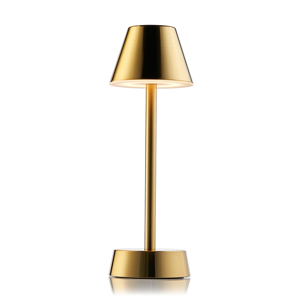 Sofia Empire Cordless Table Lamp, Brass Rechargeable Battery Powered Table Lamps Insight Cordless Lighting