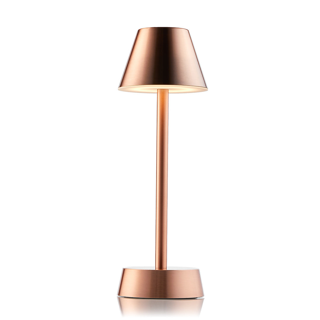 Sofia Empire Cordless Table Lamp, Copper | Rechargeable Cordless Table Lamps | Insight Cordless Lighting