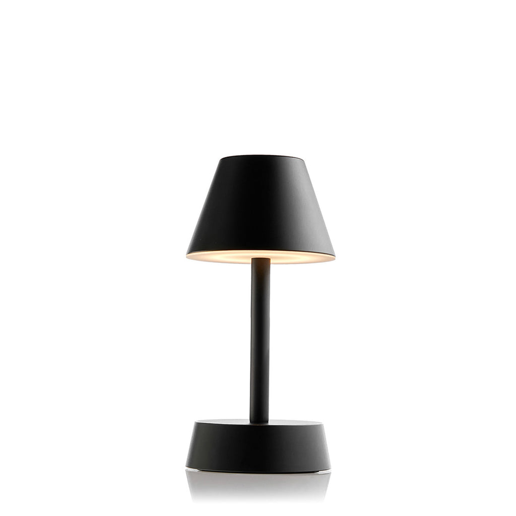 Sofia Empire Mini Rechargeable Cordless Table Lamp, Black Rechargeable Battery Powered Table Lamps Insight Cordless Lighting