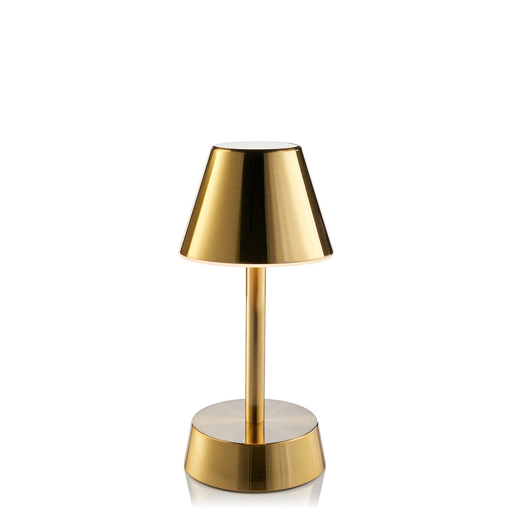 Sofia Empire Mini Cordless Table Lamp, Brass Rechargeable Battery Powered Table Lamps Insight Cordless Lighting