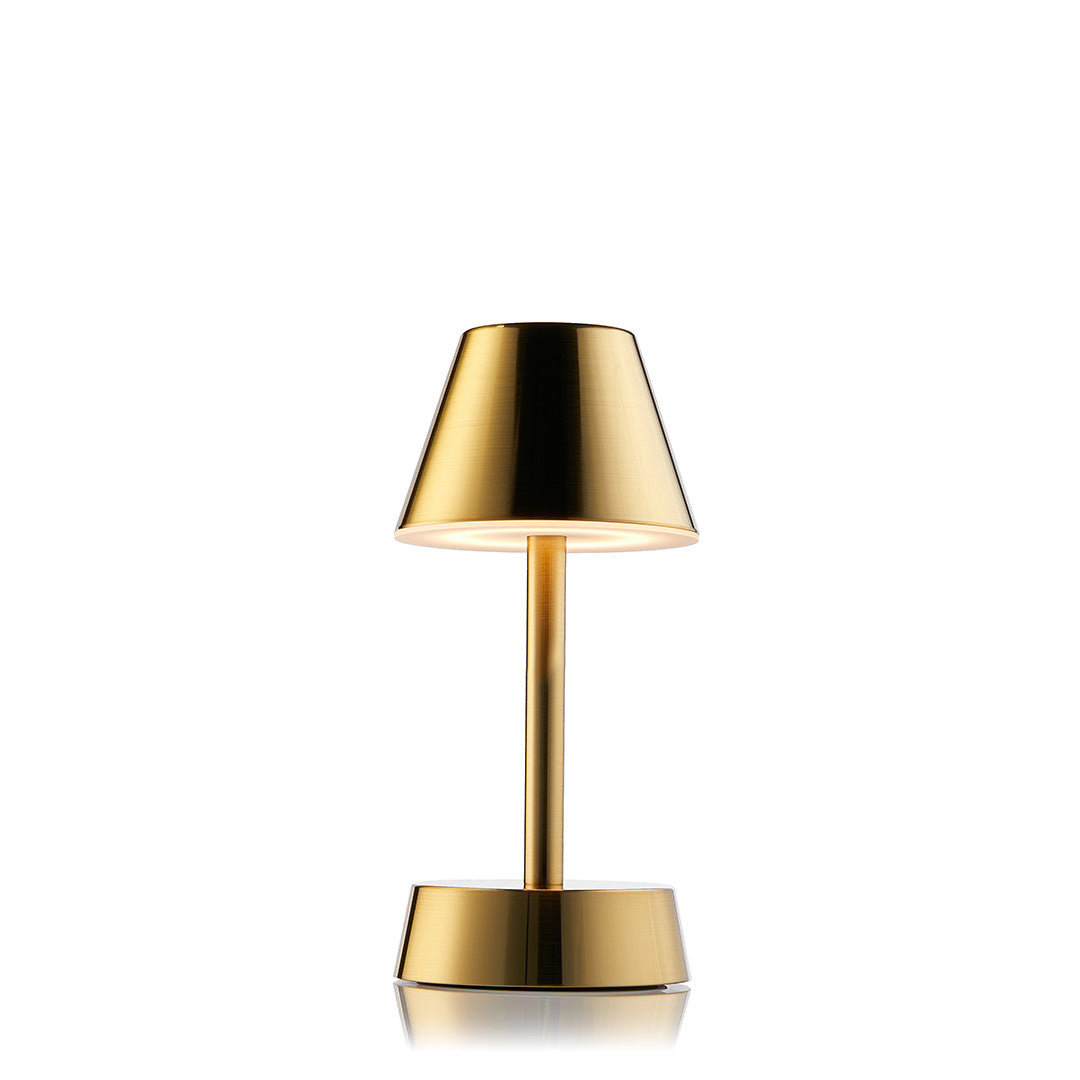 Sofia Empire Mini Cordless Table Lamp, Brass | Rechargeable Cordless Table Lamps | Insight Cordless Lighting