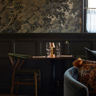 Sofia Empire Mini Cordless Table Lamp, Brass | Rechargeable Cordless Table Lamps | Insight Cordless Lighting