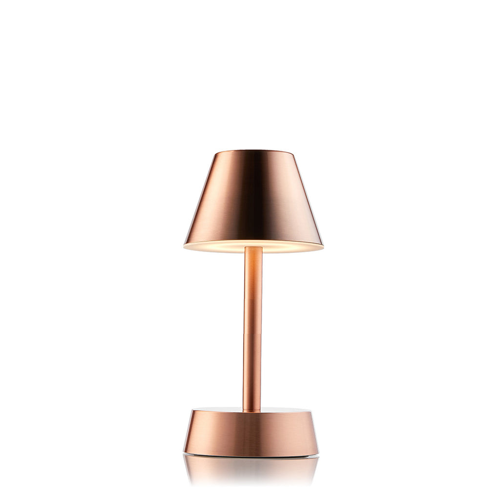 Sofia Empire Mini Rechargeable Cordless Table Lamp, Copper Rechargeable Battery Powered Table Lamps Insight Cordless Lighting